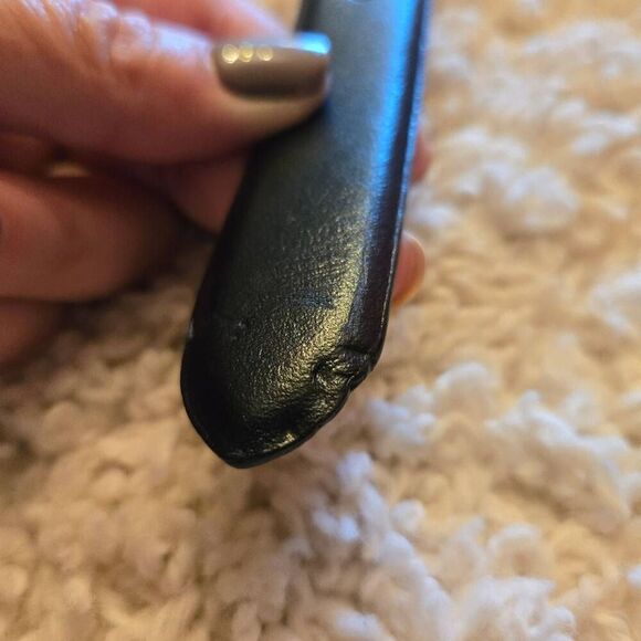 Perry Ellis Dark Navy Genuine Leather Belt XL - Picture 7 of 7